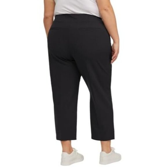 KIRKLAND Women Medium 4-Way Stretch Pull-on Elastic Waist Ankle Pants 27" Inseam - Picture 6 of 7